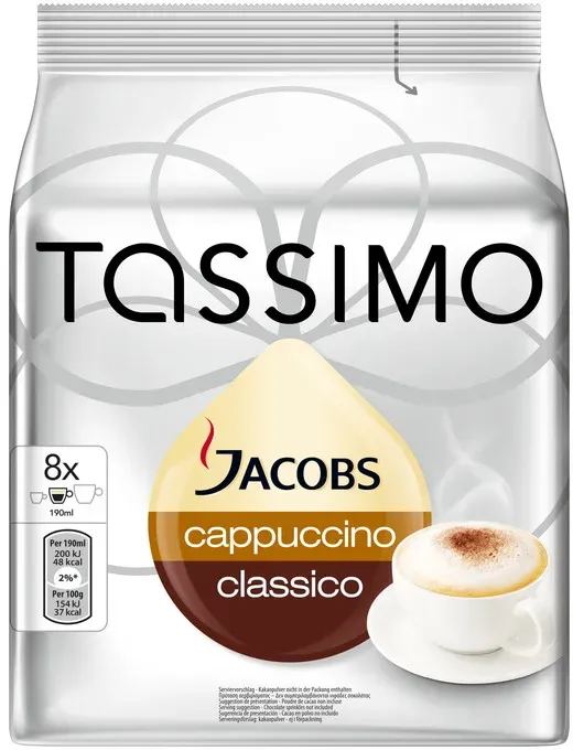 Jacobs CAPPUCCINO CLASSICO, Cappuccino, Tasche