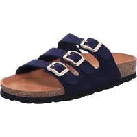 ROHDE Bequeme Pantoletten für Damen, blau, 39 EU