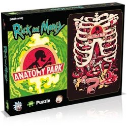 Winning Moves Puzzle Rick and Morty »Anatomy Park« Puzzle (1000 Teile), 1000 Puzzleteile schwarz