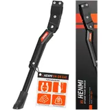 HENMI Fahrradständer 24-29 Zoll, Höhenverstellbar, rutschfest Seitenständer. Stabil Fahrradständer für Mountainbike, Trekkingrad, Cityrad, Pendlerfahrräder.