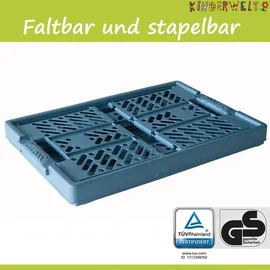 Kinderwelt Klappbox 4 x Stabile Profi-Klappboxen 1-tlg. Blau