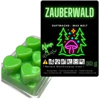 WonderWax Duftwachs WonderWax® Neon Duftwachs 6 Herzen (Zauberwald), Duftrichtung: Zauberwald