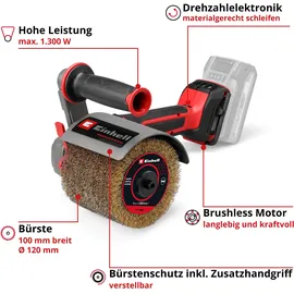 Einhell TP-BR 18/32 Li BL Akku-Bürstenschleifer
