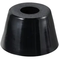 TRU Components TC-11654316 Gerätefuß verschraubbar, rund Schwarz (B x