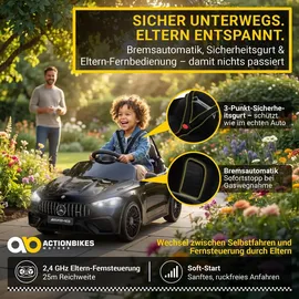 ACTIONBIKES MOTORS Kinder-Elektroauto Mercedes AMG CLE 53 schwarz