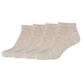 CAMANO Soft Bamboo Sneakersocken 4er Pack Beige 43-46