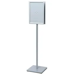 SHOWDOWN Displays Showdown Infoständer Design Standard - DIN A3 - Doppelseitig - Aluminium / Stahl - Silber