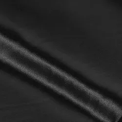 Schwer entflammbarer Satin, schwarz