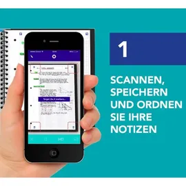 Oxford Notizbuch A5 liniert, schwarz,