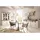 furn.design Sideboard 201 x 91 x 43 cm Weiß / Anthrazit