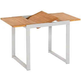 Merxx Naxos Balkonausziehtisch 120 x 70 cm beige/silber