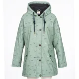 Regenjacke ANKERGLUT "Friesennerz ankerglutsea Regenmantel, Longjacket", Damen, Gr. 34 (XS), grau, Web, Obermaterial: 100% Polyurethan. Futter: 100% Polyester, figurumspielend hüftbedeckend, gerader Abschluss mit Druckknopf, Jacken Regenjacke, auch in Großen Größen erhältlich