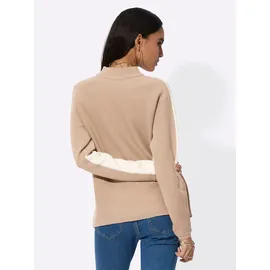 CREATION L Jacquard-Pullover beige 42