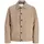 JACK & JONES Hemdjacke JJECASABLANCA SHACKET SN mit auffälliger Knopfleiste beige M (50)