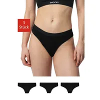SNOCKS Brazilian Slip 3 St. Schwarz XL