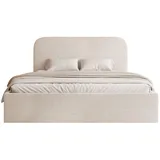 Selsey Polsterbett, Creme, Textil, 2-Sitzer, 140x200 cm, Schlafzimmer, Betten, Polsterbetten