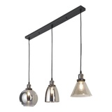 CASANOVA casa NOVA Pendelleuchte ARON, Grau - Eisen - 3-flammig - B 80 cm