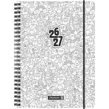 Baier & Schneider Schülerkalender 2026/2027 "ZENart" A5, Kunststoff