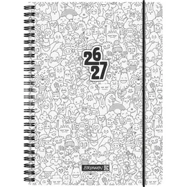 Baier & Schneider Schülerkalender 2026/2027 "ZENart" A5, Kunststoff