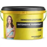 Innenwandfarbe Wohnraumfarbe Wandfarbe Raumfarbe oak seidenglänzend 2 x 2,5l