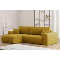 Kaiser Möbel Ecksofa mit Schlaffunktion L-förmiges Sofa Capri Stoff