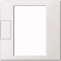 Merten Zentralplatte für Universal Temperaturregler-Einsatz mit Touch-Display polarweiß,