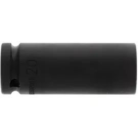 Gedore red Schlagschraubereinsatz, Nuss, 1/2" 12,5 mm Antrieb, 6-kant, SW 20 mm, lang, maschinenbetätigt, Auto/KFZ, R63002015