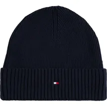 Tommy Hilfiger TH Flag Pima Cotton Beanie Blau