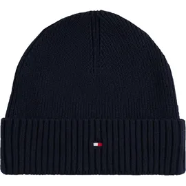 Tommy Hilfiger TH Flag Pima Cotton Beanie Blau