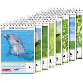 Brunnen 1041904 Schulblock A5 liniert, Lin. 4 40 Blatt, sortiert