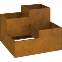 VidaXL Pflanzkübel 80x80x60 cm Cortenstahl