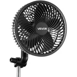 Vevor Grow Ventilator 10 cm Clipventilator Schwarz