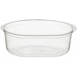 VEPATIM 250x BIO Einsatzbecher transparent aus Bio-Kunststoff (PLA) 100 ml