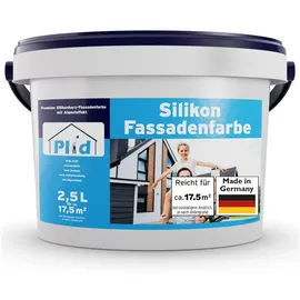 Plid Fassadenfarbe Weiß matt 2,5 l