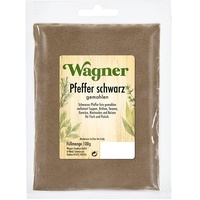 Wagner Gewürze Pfeffer schwarz gemahlen, 100 g