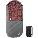 KingCamp Deckenschlafsack Freespace 250 Winter Schlafsack Breit Baumwolle -8°C Slate Grey