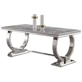 aea Rechteckiger Esstisch 100 x 74 x 100 cm grau/silber