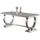aea Rechteckiger Esstisch 100 x 74 x 100 cm grau/silber