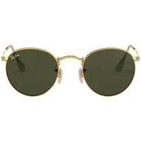 Ray-Ban Round Metal RB3447 001 53-21 polished gold/green classic