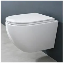 doporro Spülrandlos Toilette Wand-WC Hänge-WC Softclose WC-Sitz A179-neu