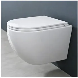 doporro Spülrandlos Toilette Wand-WC Hänge-WC Softclose WC-Sitz A179-neu