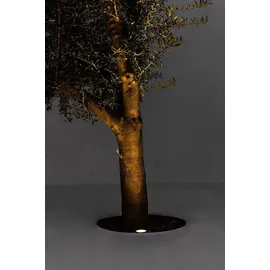 FARO SURIA Bodeneinbauleuchte Edelstahl Ø 12 cm 3W 3000K 319lm IP67 silber