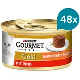 GOURMET Gold Raffiniertes Ragout mit Rind 48x85g