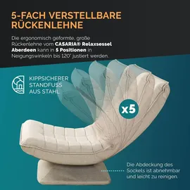 CASARIA Relaxsessel Aberdeen Creme