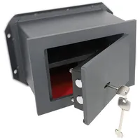 Navaris Wandtresor aus Stahl mit Schlüsselschloss - Wand Safe