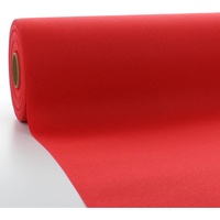 Sovie HORECA Linclass Airlaid Tischdeckenrolle rot - Tischdecke 120cm x 25m - Einfarbige Papiertischdecke Rolle - Ideal für Party & Hochzeit