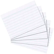 Herlitz Karteikarten A7 liniert Weiß 100 St.