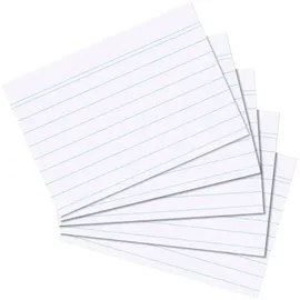Herlitz Karteikarten A7 liniert Weiß 100 St.