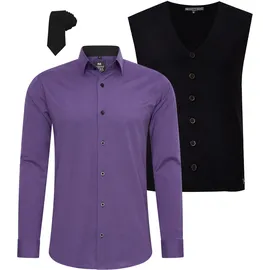 RUSTY NEAL Langarmhemd Lila 3XL