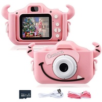 Tadow Spielzeug-Kamera Kinder Kamera,Kreative Kinderkamera,2000P HD, USB rot